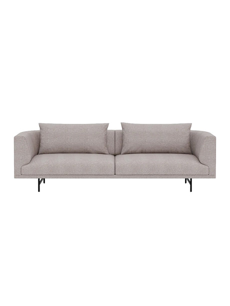 Vipp - Chimney 3-Personers Sofa - Bark - Sort pulverlakeret stel - Jacobsen Plus