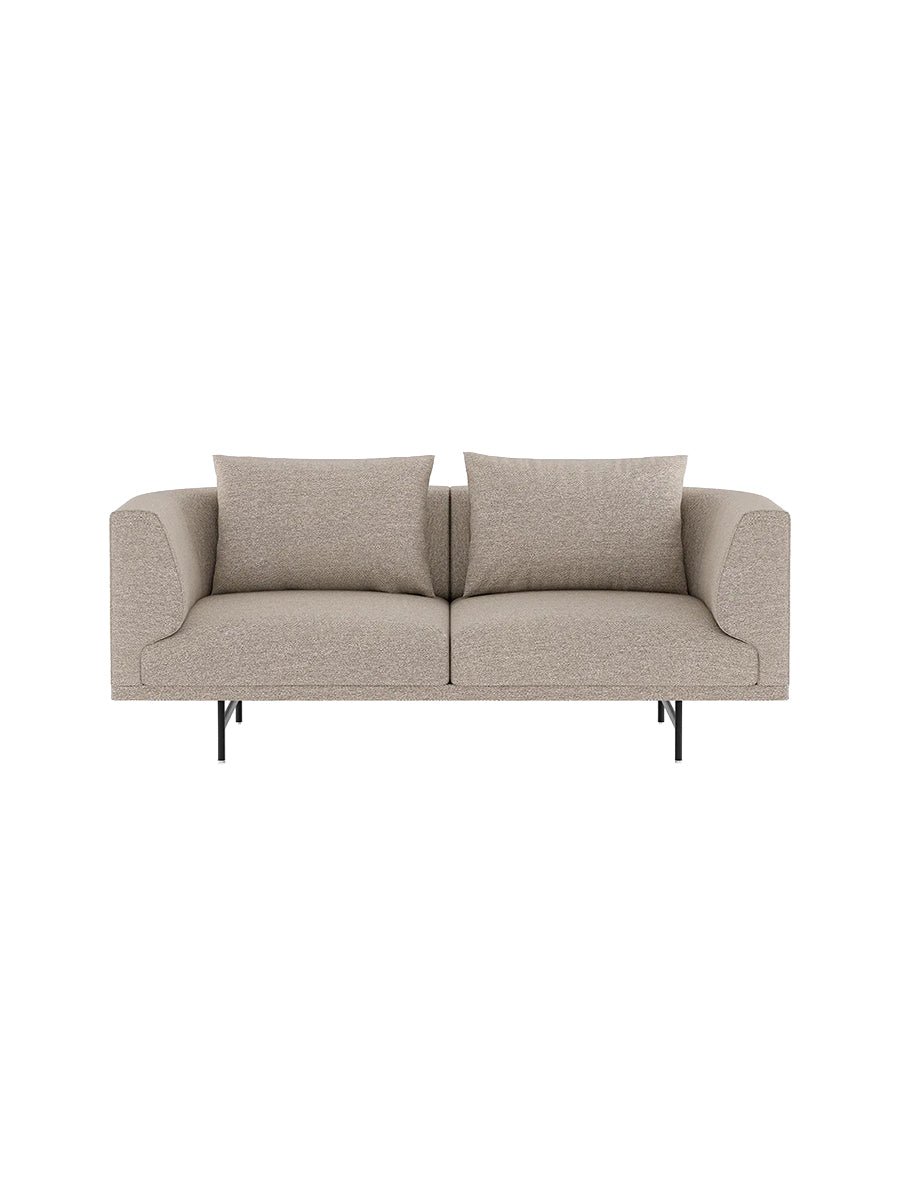 Vipp - Chimney 2-Personers Sofa - Chestnut - Sort pulverlakeret stel - Jacobsen Plus