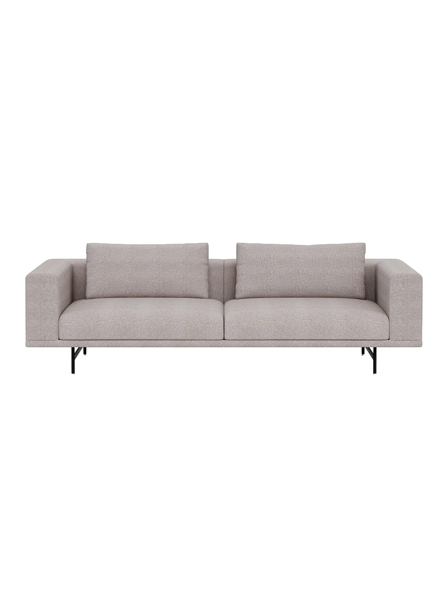 Vipp - Loft 3-Personers Sofa - Chestnut - Sort pulverlakeret stel - Jacobsen Plus