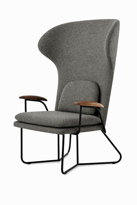 Chillax Highback loungestol i valnød, Melange Nap 111 HR fra Stellar Works - 1 - Jacobsen Plus