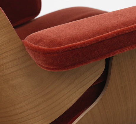 Eames Lounge Chair, kirsebær, calma brandy inkl. Fodskammel fra Vitra - 3 - Jacobsen Plus