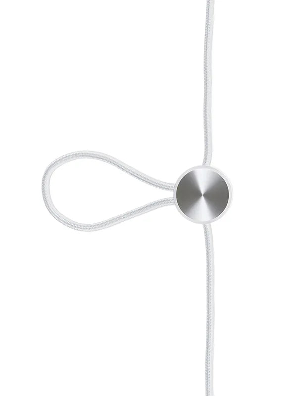 Cord Adjuster fra Le Klint - Hvid base-rustfrit stål - Jacobsen Plus