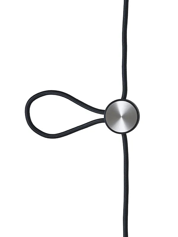 Cord Adjuster fra Le Klint - Sort base-rustfrit stål - Jacobsen Plus