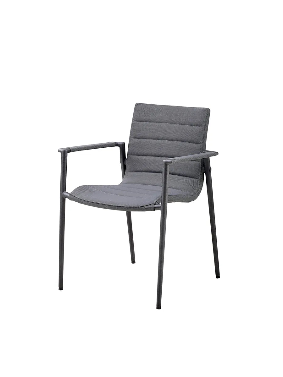 Core Stol m. Armlæn fra Cane-line - Grå / Grå, Cane-line AirTouch - Jacobsen Plus