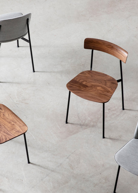 Crawford spisebordsstol i eg natur fra Stellar Works - 2 - Jacobsen Plus