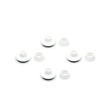 Ben dup til Eames stole, 4 stk. - Til DSR-DAR, hvid plast, sort filt - Jacobsen Plus