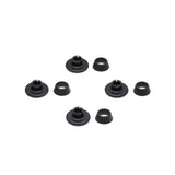 Ben dup til Eames stole, 4 stk. - Til DSR-DAR, sort plast - Jacobsen Plus