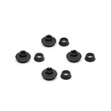 Ben dup til Eames stole, 4 stk. - Til DSR-DAR, sort plast, sort filt - Jacobsen Plus