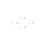 Ben dup til Eames stole, 4 stk. - Til DSW-DAW, hvid plast - Jacobsen Plus