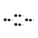 Ben dup til Eames stole, 4 stk. - Til DSW-DAW, sort plast, sort filt - Jacobsen Plus