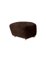 Den Trætte Mand fodskammel fra Audo Copenhagen - Sheepskin, Espresso - Jacobsen Plus