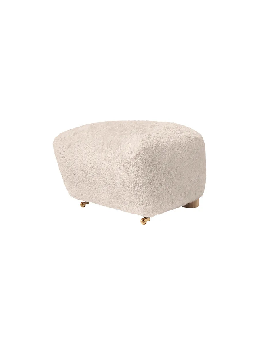 Den Trætte Mand fodskammel fra Audo Copenhagen - Sheepskin, Moonlight - Jacobsen Plus