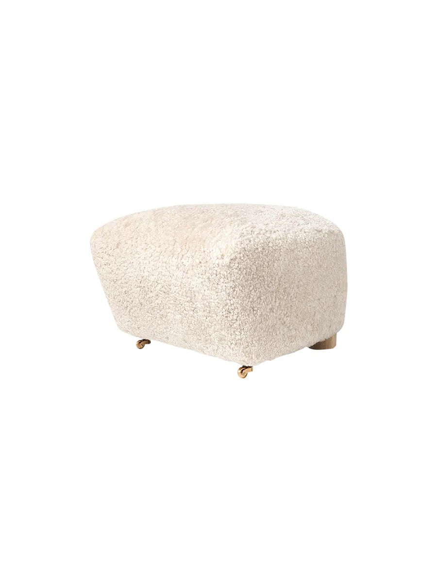Den Trætte Mand fodskammel fra Audo Copenhagen - Sheepskin, Off White - Jacobsen Plus