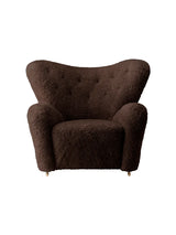 Den Trætte Mand Lænestol fra Audo Copenhagen - Sheepskin, Espresso - Jacobsen Plus