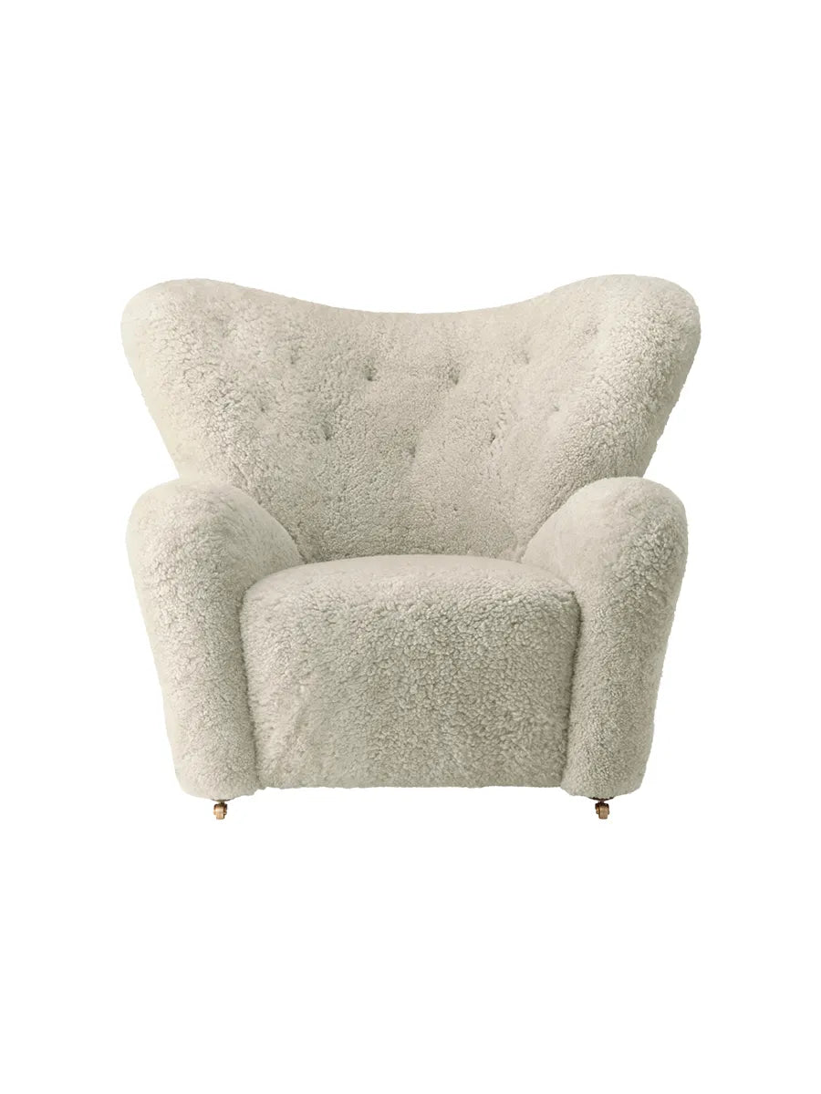 Den Trætte Mand Lænestol fra Audo Copenhagen - Sheepskin, Green Tea - Jacobsen Plus