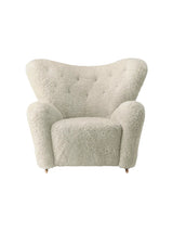 Den Trætte Mand Lænestol fra Audo Copenhagen - Sheepskin, Green Tea - Jacobsen Plus