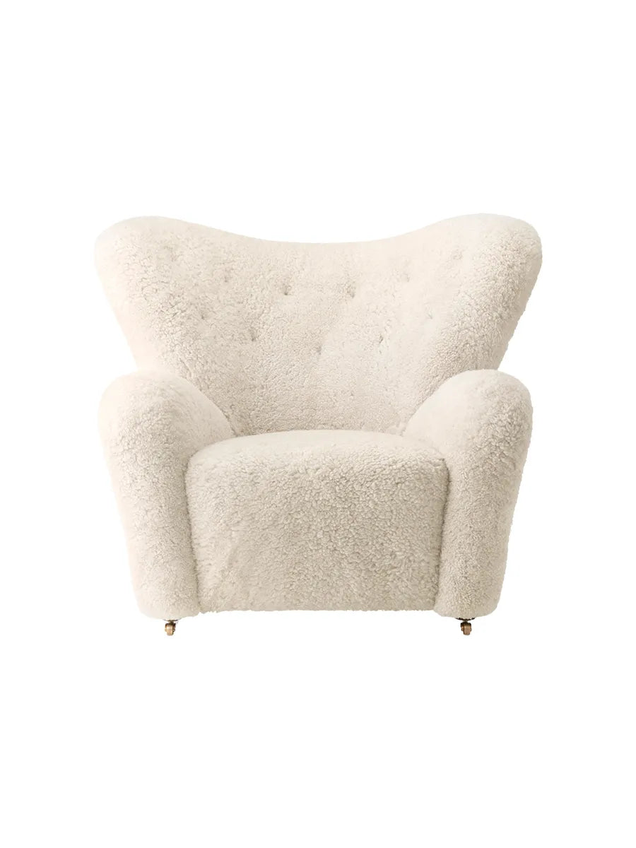 Den Trætte Mand Lænestol fra Audo Copenhagen - Sheepskin, Off White - Jacobsen Plus