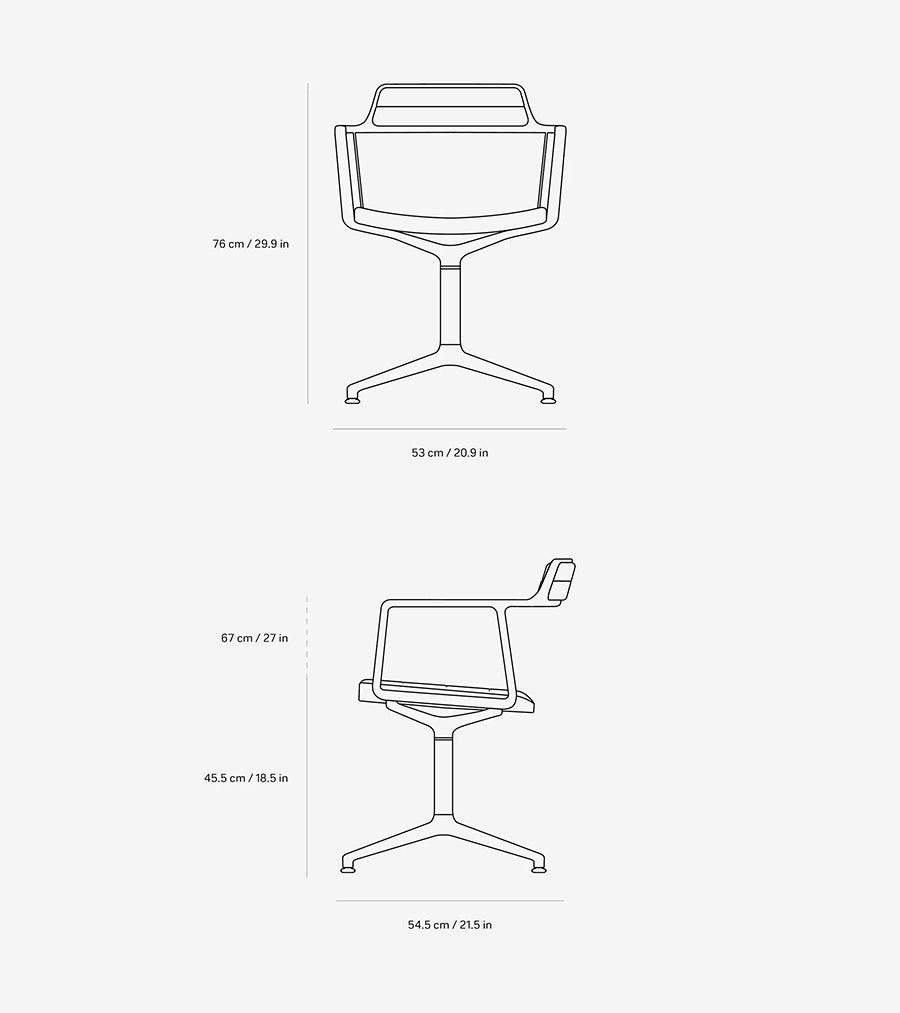 VIPP452 Swivel Chair, Lagrasse fra Vipp - 9 - Jacobsen Plus