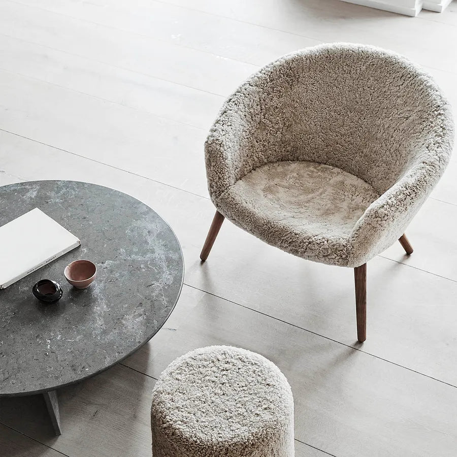 Ditzel Lounge Chair, lammeskind fra Fredericia Furniture - 1 - Jacobsen Plus