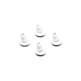 Ben dup til Eames stole, 4 stk. - Til DSX, hvid plast, sort filt - Jacobsen Plus