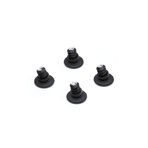 Ben dup til Eames stole, 4 stk. - Til DSX, sort plast - Jacobsen Plus