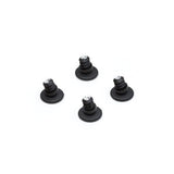 Ben dup til Eames stole, 4 stk. - Til DSX, sort plast - Jacobsen Plus