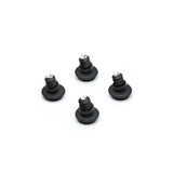 Ben dup til Eames stole, 4 stk. - Til DSX, sort plast, sort filt - Jacobsen Plus