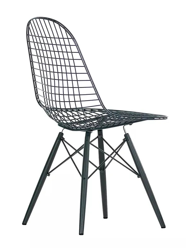 Eames Wire Chair (DKR, DKW) - Sortbejdset ahorn stel (DKW) - Jacobsen Plus