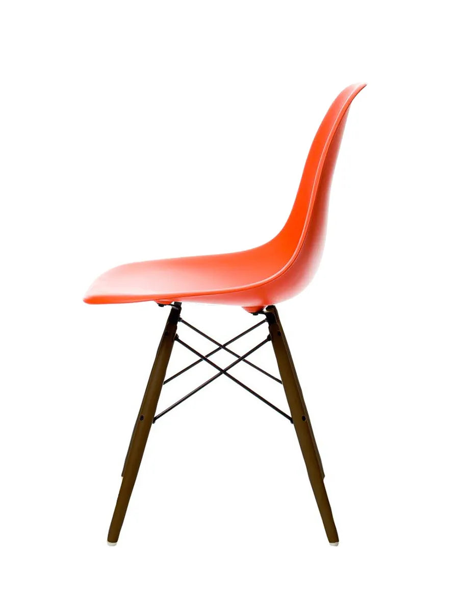 Eames Plastic Side Chair DSW, mørkbejdset ahorntræ fra Vitra - 2 - Jacobsen Plus