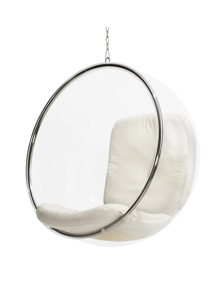 The Bubble Chair af Eero Aarnio - White leather - Jacobsen Plus