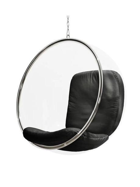 The Bubble Chair af Eero Aarnio - Black leather - Jacobsen Plus