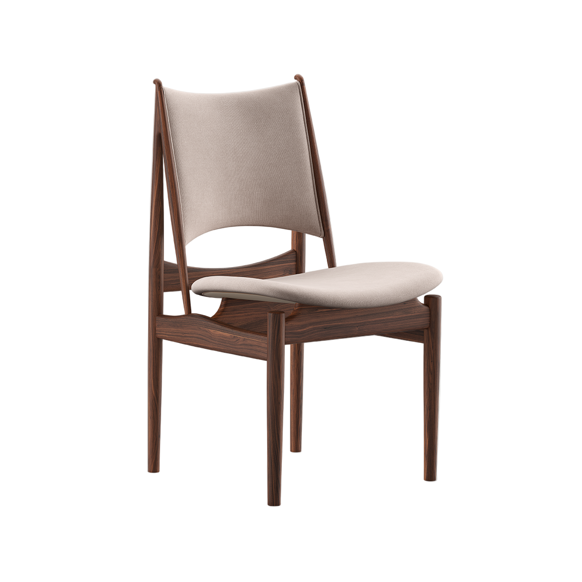 Egypterstol, valnød af Finn Juhl - Hallingdal 113 - Jacobsen Plus