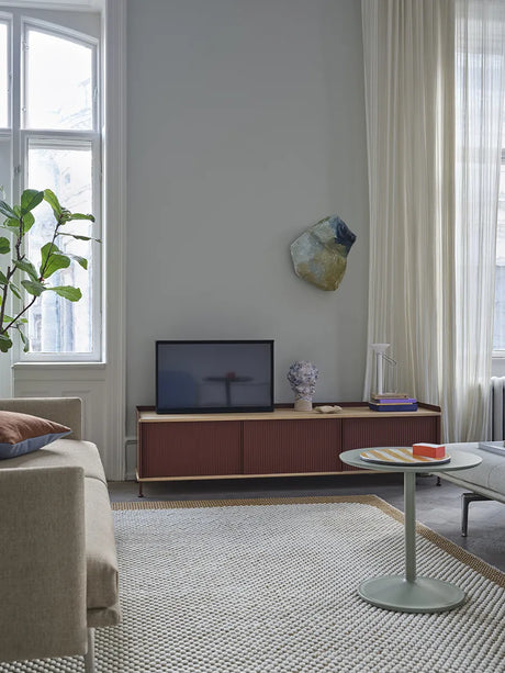 Soft Side Table, Ø48/H40 fra Muuto - Beige Green Laminat - Jacobsen Plus