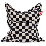 Original Slim Teddy sækkestol fra Fatboy - Chess black ecru - Jacobsen Plus