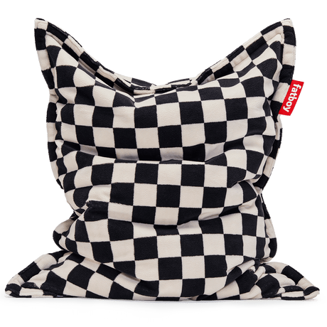 Original Slim Teddy sækkestol fra Fatboy - Chess black ecru - Jacobsen Plus