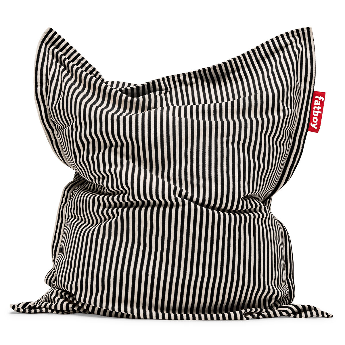 Original Slim Terry sækkestol fra Fatboy - Black creme - Jacobsen Plus