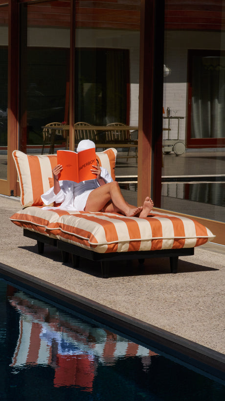 Paletti udendørs daybed fra Fatboy - Orange Creme - Jacobsen Plus