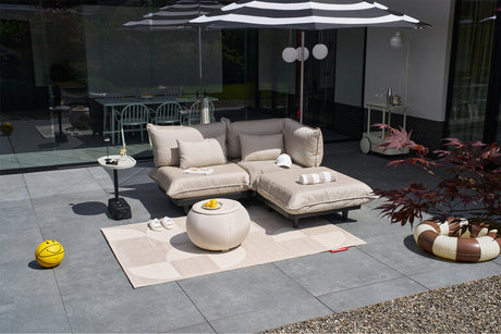 Paletti Set Large Left - udendørs hjørnesofa fra Fatboy - Orange Creme - Jacobsen Plus