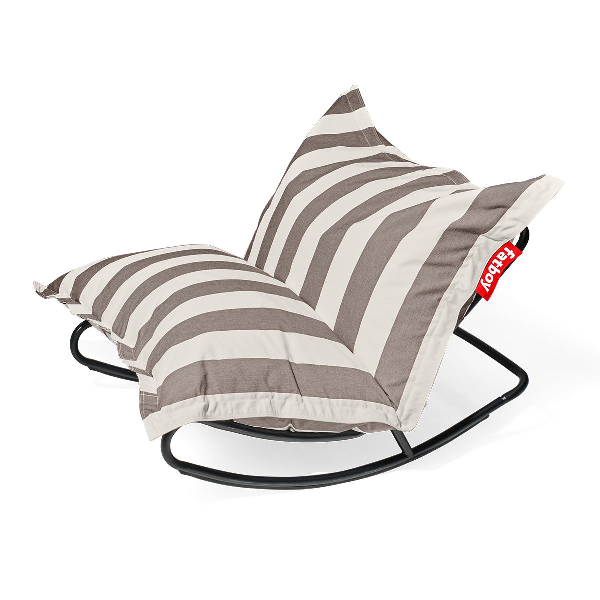Fatboy Rock 'n Roll + Original Outdoor sækkestol - Stripe Cacao - Jacobsen Plus