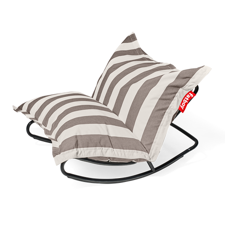 Fatboy Rock 'n Roll + Original Outdoor sækkestol - Stripe Cacao - Jacobsen Plus