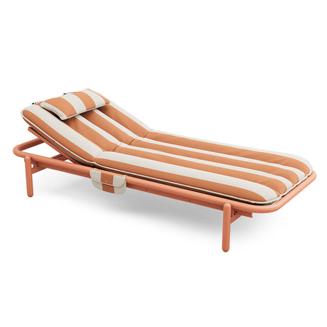 Sunbun Daybed fra Fatboy - Terracotta / Stripe Orange Creme - Jacobsen Plus