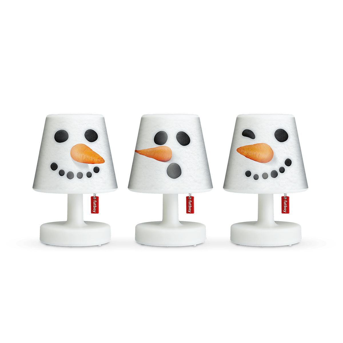 Xmas SET mini Cappie - lampeskærm til Edison the Mini fra Fatboy - Snowmen - Jacobsen Plus