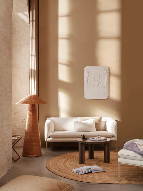 Turn Sofa 2 Bouclé, off-white fra Ferm Living - Cashmere Stel - Jacobsen Plus