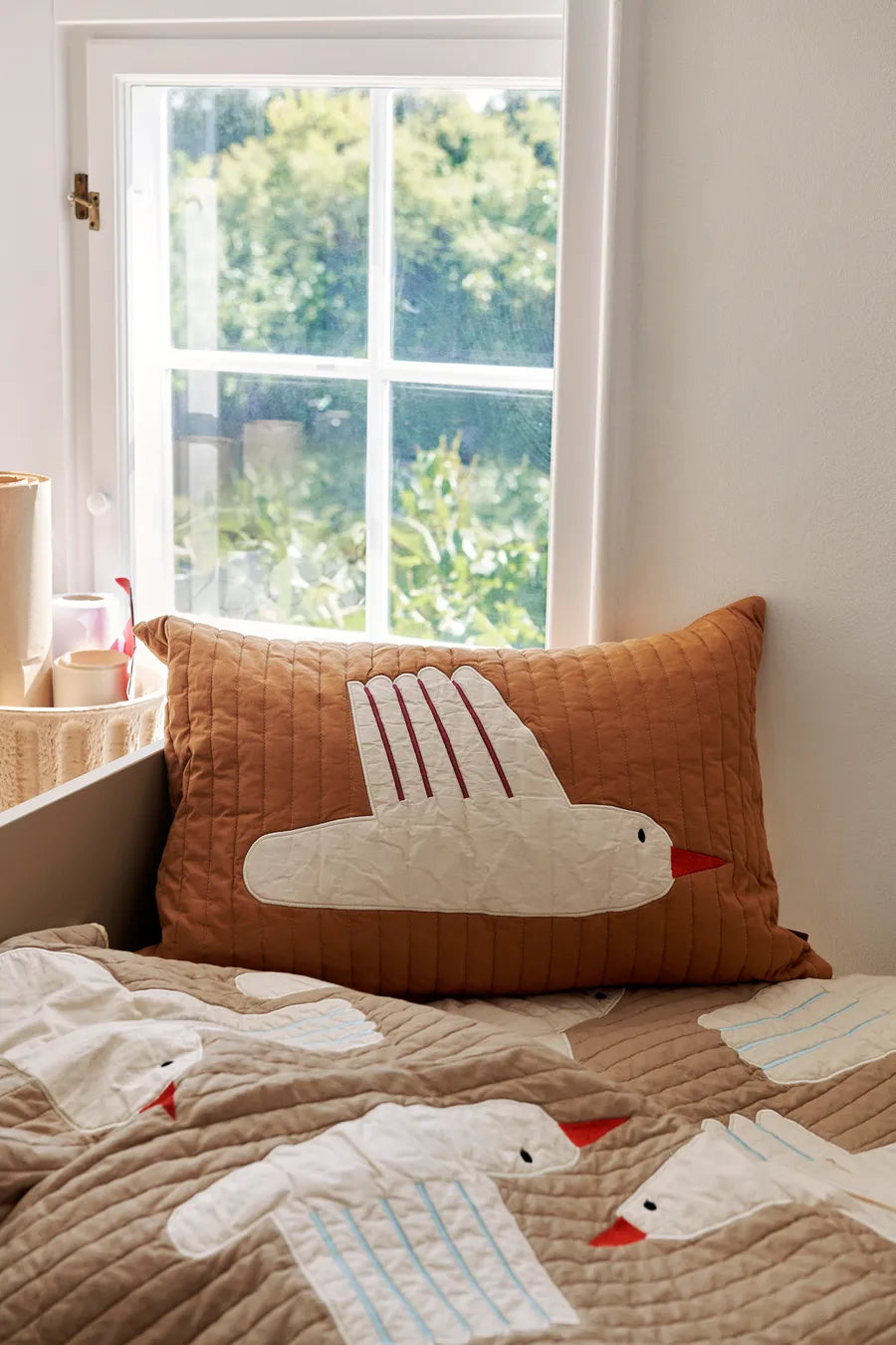 Bird Quiltet Tæppe fra Ferm Living - 3 - Jacobsen Plus