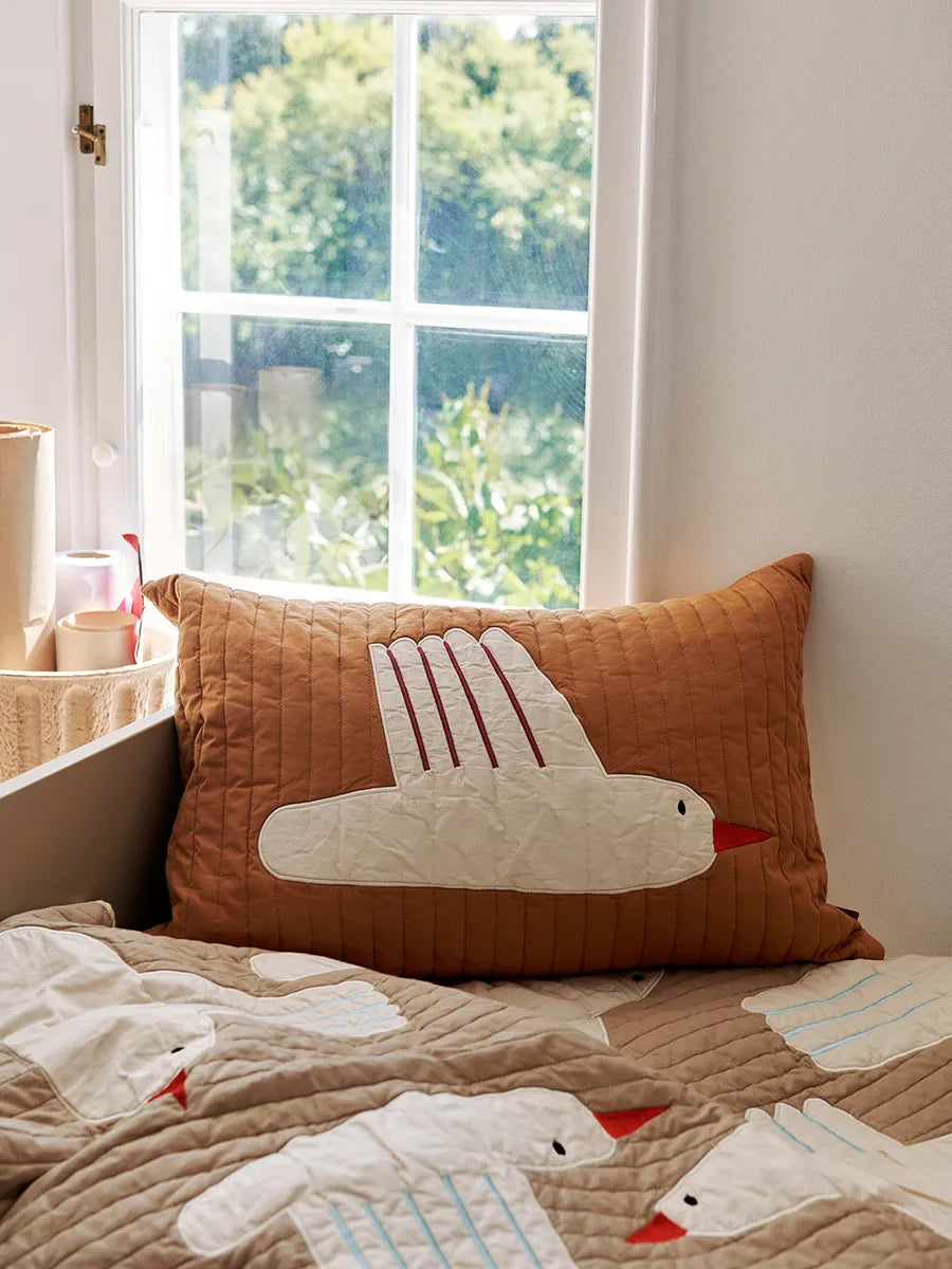 Bird quiltet pude fra Ferm Living - 2 - Jacobsen Plus