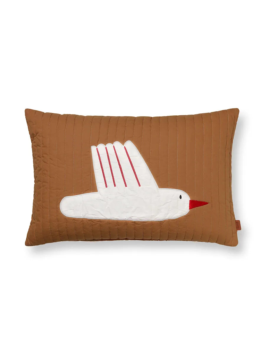 Bird quiltet pude fra Ferm Living - 1 - Jacobsen Plus