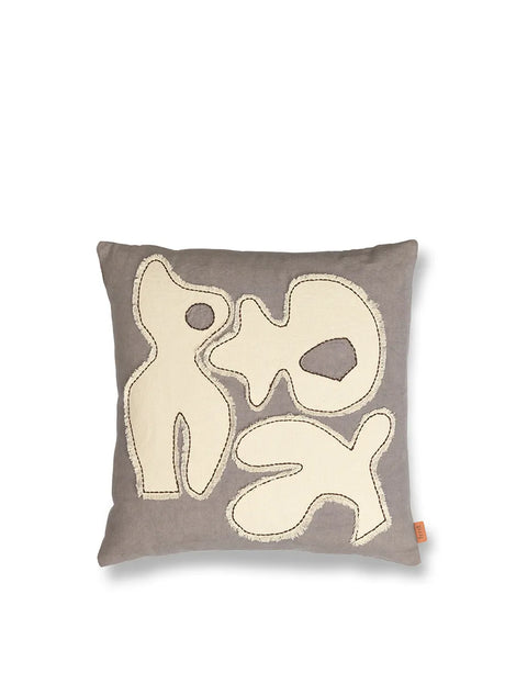 Figure Cushion, grey blue/off-white fra Ferm Living - 1 - Jacobsen Plus