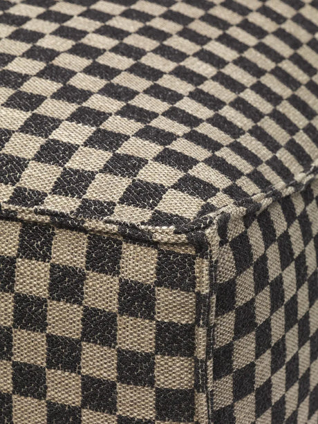 Catena Pouf L501 Check, sand/black fra Ferm Living - 2 - Jacobsen Plus