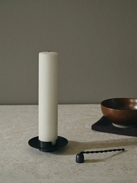 Block Candle Holder, sort messing fra Ferm Living - 2 - Jacobsen Plus