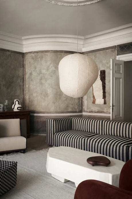 Catena Sofa Center Louisiana, sand/black fra Ferm Living - 2 - Jacobsen Plus
